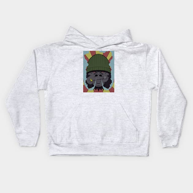 ghetto Kong Kids Hoodie by bullrai